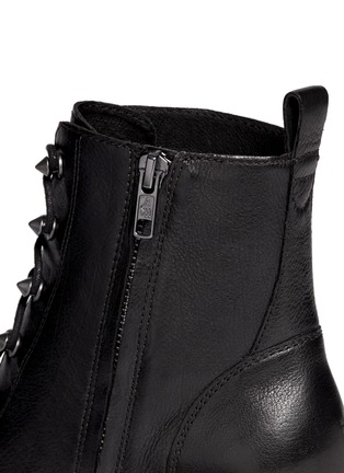 Detail View - Click To Enlarge - ASH - 'Dagger' lace-up leather ankle boots