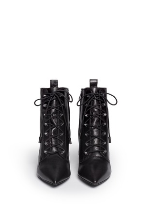 Figure View - Click To Enlarge - ASH - 'Dagger' lace-up leather ankle boots