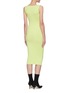 Back View - Click To Enlarge - HELMUT LANG - Square Neck Sleeveless Bodycon Dress