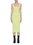 Main View - Click To Enlarge - HELMUT LANG - Square Neck Sleeveless Bodycon Dress