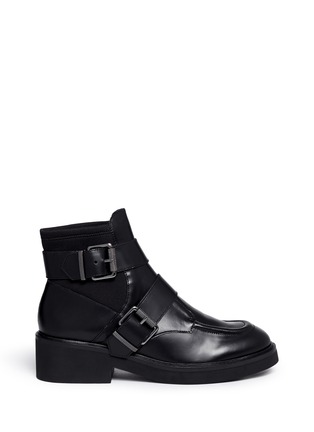 Main View - Click To Enlarge - ASH - 'Nikko' double buckle leather boots