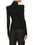Back View - Click To Enlarge - BALMAIN - Gold-tone button mock neck sweater