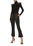 Figure View - Click To Enlarge - BALMAIN - Gold-tone button mock neck sweater