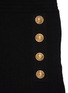 Detail View - Click To Enlarge - BALMAIN - Logo Embossed Button Detail Pencil Mini Skirt