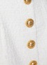 Detail View - Click To Enlarge - BALMAIN - Embossed Button High Waist Tweed Pencil Skirt