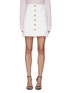 Main View - Click To Enlarge - BALMAIN - Embossed Button High Waist Tweed Pencil Skirt
