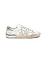 Main View - Click To Enlarge - GOLDEN GOOSE - 'Super-star' Torn Overlay Distressed Leather Sneakers