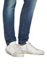 GOLDEN GOOSE - 'Superstar' glitter lace smudge detail suede sneakers