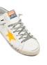 Detail View - Click To Enlarge - GOLDEN GOOSE - 'Super-star' Graffiti Slogan Print Distressed Leather Sneakers