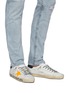 Figure View - Click To Enlarge - GOLDEN GOOSE - 'Super-star' Graffiti Slogan Print Distressed Leather Sneakers
