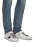 Figure View - Click To Enlarge - GOLDEN GOOSE - 'Super-star' Star Motif Distressed Leather Sneakers