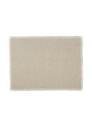 Main View - Click To Enlarge - DEPARTO - Soft Fringe Linen Placemat