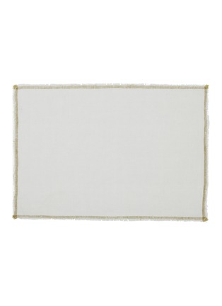 Main View - Click To Enlarge - DEPARTO - Soft Fringe Linen Placemat
