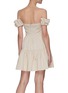 Back View - Click To Enlarge - STAUD - 'Mini Elio' Off-shoulder Tiered Pleat Dress