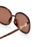 Detail View - Click To Enlarge - GUCCI - Tortoiseshell effect acetate frame sunglasses