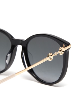 Detail View - Click To Enlarge - GUCCI - CATEYE ACETATE FRAME GRADIENT SUNGLASSES
