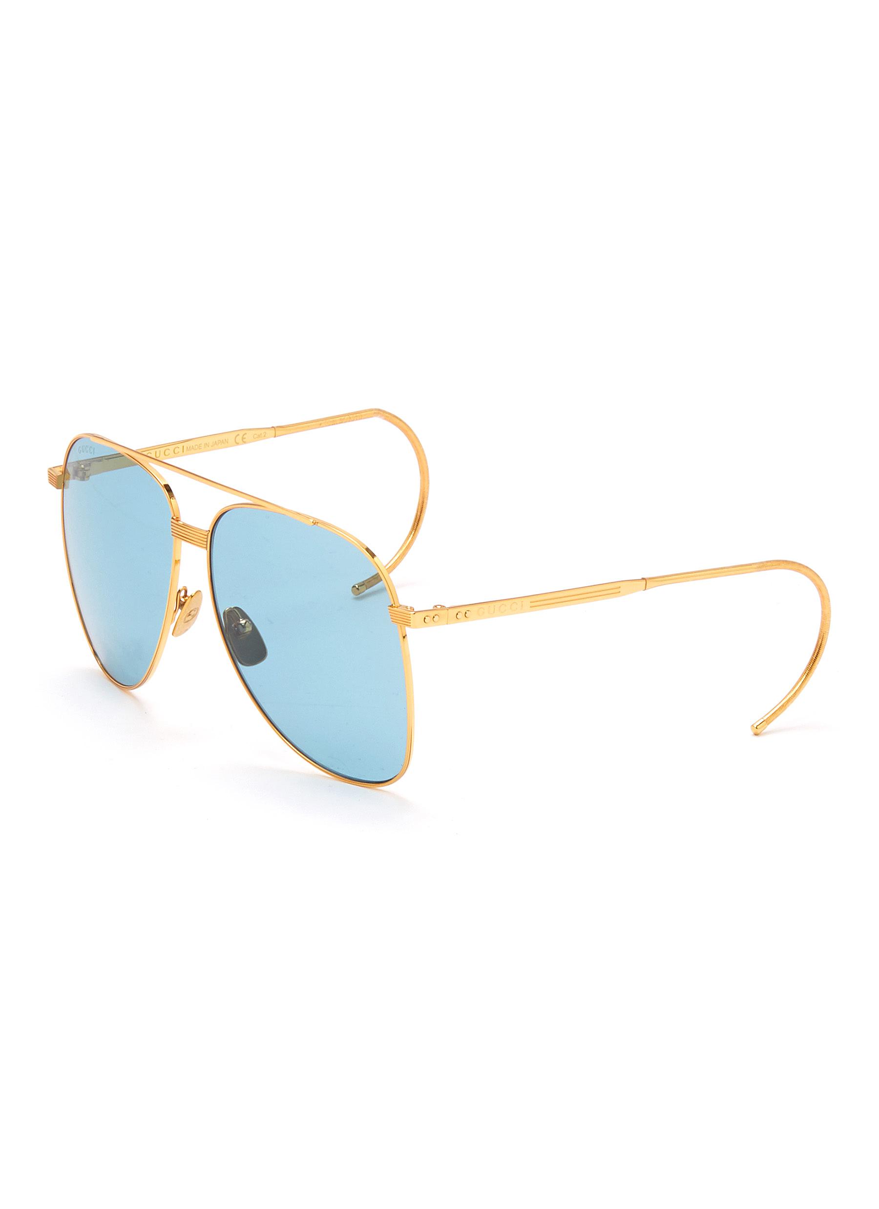 gucci metal frame sunglasses