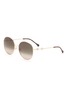 Main View - Click To Enlarge - GUCCI - Round metal frame gradient sunglasses