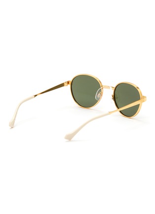Figure View - Click To Enlarge - GUCCI - Round metal frame sunglasses