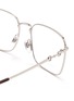 Detail View - Click To Enlarge - GUCCI - Square metal frame optical glasses