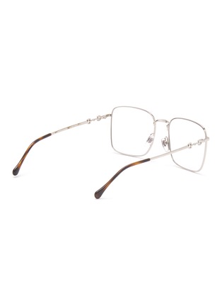 Figure View - Click To Enlarge - GUCCI - Square metal frame optical glasses