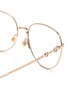 Detail View - Click To Enlarge - GUCCI - Round metal frame optical glasses