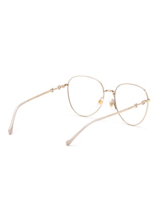 Figure View - Click To Enlarge - GUCCI - Round metal frame optical glasses