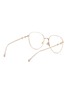 Figure View - Click To Enlarge - GUCCI - Round metal frame optical glasses