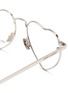 Detail View - Click To Enlarge - SAINT LAURENT - Heart metal frame optical glasses