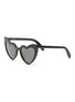 Main View - Click To Enlarge - SAINT LAURENT - Heart frame acetate sunglasses