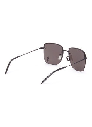 Figure View - Click To Enlarge - SAINT LAURENT - Square metal frame sunglasses