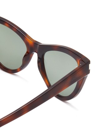 Detail View - Click To Enlarge - SAINT LAURENT - Cateye tortoiseshell effect acetate frame sunglasses