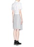 Back View - Click To Enlarge - CARVEN - Ruche waist shirt dress
