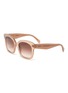 Main View - Click To Enlarge - CELINE - Oversized acetate wayfarer frame sunglasses