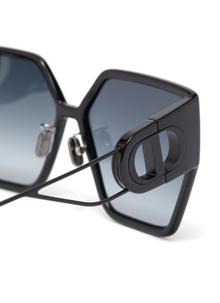 Detail View - Click To Enlarge - DIOR - 30Montaigne' Logo Cut-out Temple Acetate Angular Frame Sunglasses