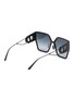 Figure View - Click To Enlarge - DIOR - 30Montaigne' Logo Cut-out Temple Acetate Angular Frame Sunglasses