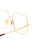 Detail View - Click To Enlarge - LOEWE - Oversized Angular Metal Frame Optical Glasses