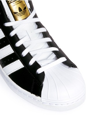 Detail View - Click To Enlarge - ADIDAS - 'Superstar Up' leather high top sneakers