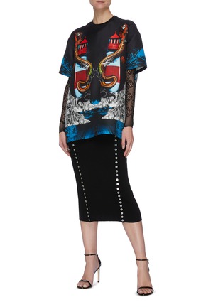 Figure View - Click To Enlarge - BURBERRY - Look 39' mermaid lighthouse graphic print T-shirt