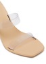 Detail View - Click To Enlarge - CULT GAIA - 'Meta' PVC band pebble heel sandals