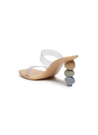  - CULT GAIA - 'Meta' PVC band pebble heel sandals