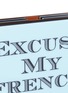 Detail View - Click To Enlarge - YAZBUKEY - 'Excuse My French' Plexiglas clutch