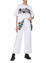 Figure View - Click To Enlarge - VALENTINO GARAVANI - Belted flare leg jeans