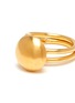 Detail View - Click To Enlarge - KATERINA MAKRIYIANNI - 'Medium Moon' 24k gold plated silver vermeil ring