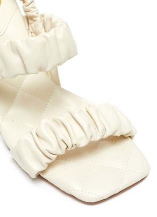 Detail View - Click To Enlarge - SAM EDELMAN - 'Marlena' ruch strap heel sandals