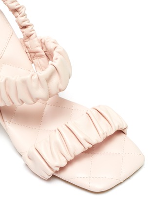Detail View - Click To Enlarge - SAM EDELMAN - 'Marlena' ruch strap heel sandals