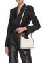 Figure View - Click To Enlarge - MARK CROSS - Murphy Zip' Hobo Grain Leather Shoulder Bag
