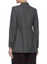 Back View - Click To Enlarge - BALENCIAGA - 'Hourglass' Peak Lapel Checked Wool Blazer