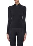 Main View - Click To Enlarge - BALENCIAGA - Logo Printed Mock Neck Fitted Top