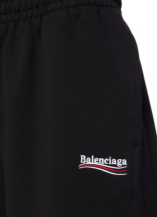  - BALENCIAGA - Logo Print Cotton Sweatshorts